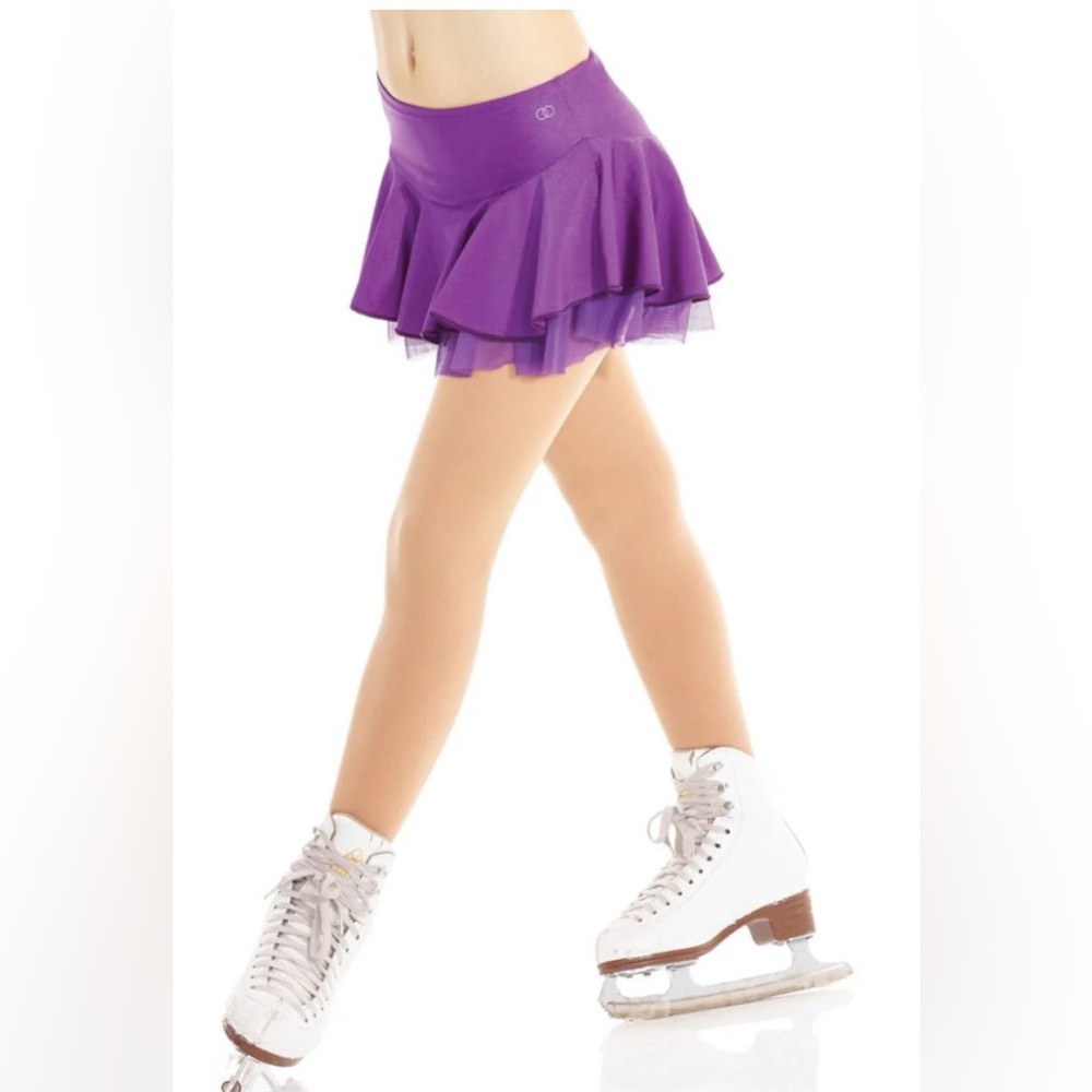 Purple Tiered Skater Skirt - Women